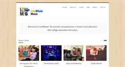 Desktop Screenshot of lionwhalemusic.com