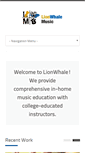 Mobile Screenshot of lionwhalemusic.com